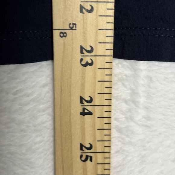 J.Crew Fitted Turtle Neck Tank Top Size Small 100% Cotton Navy Blue Layering - Picture 8 of 8